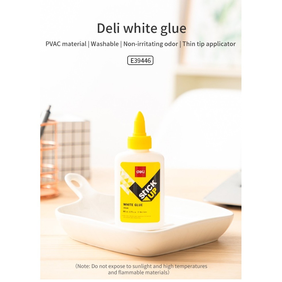 

Lem Deli Stick Up White Glue 80ml - E39446