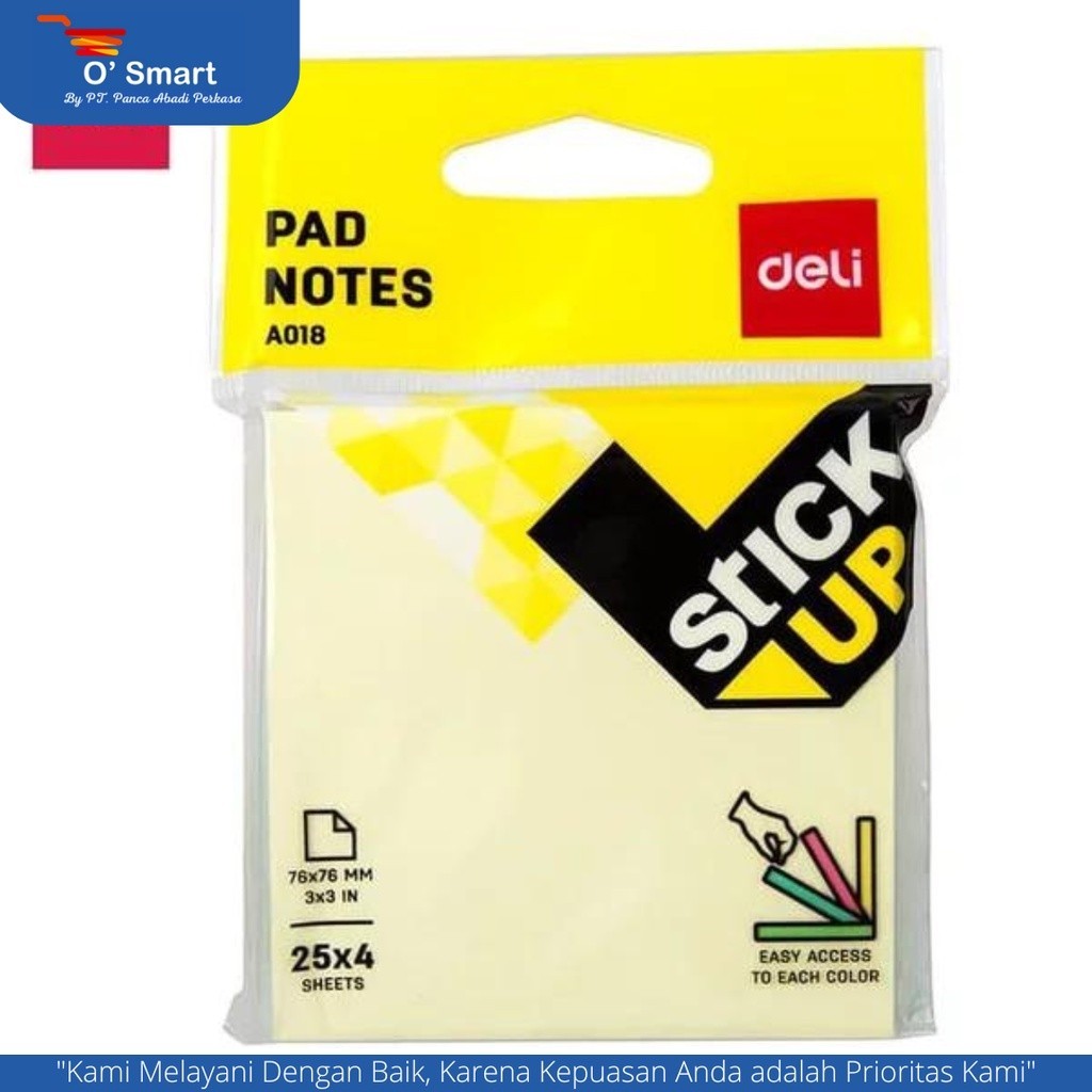 

DELI Sticky Notes 76*76mm 100sheets Pad Notes EA01802