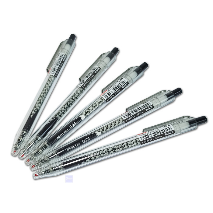 

KENKO - Pulpen Jel Gel Pen Microtech 0.28 - Black - Lusin