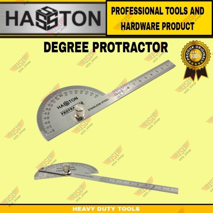 

Hasston PROHEX Busur derajat / degree protractor / penggaris busur