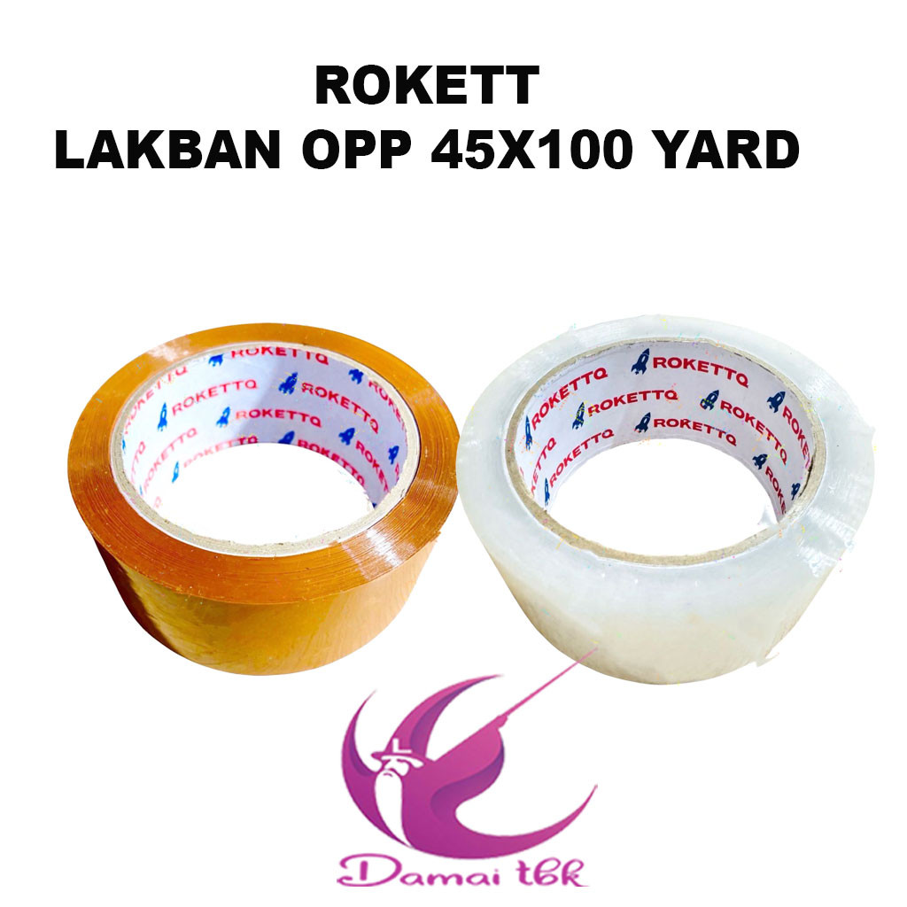 

Lakban Bening / Coklat ROKETT 2 Inch 45 X 100Yards
