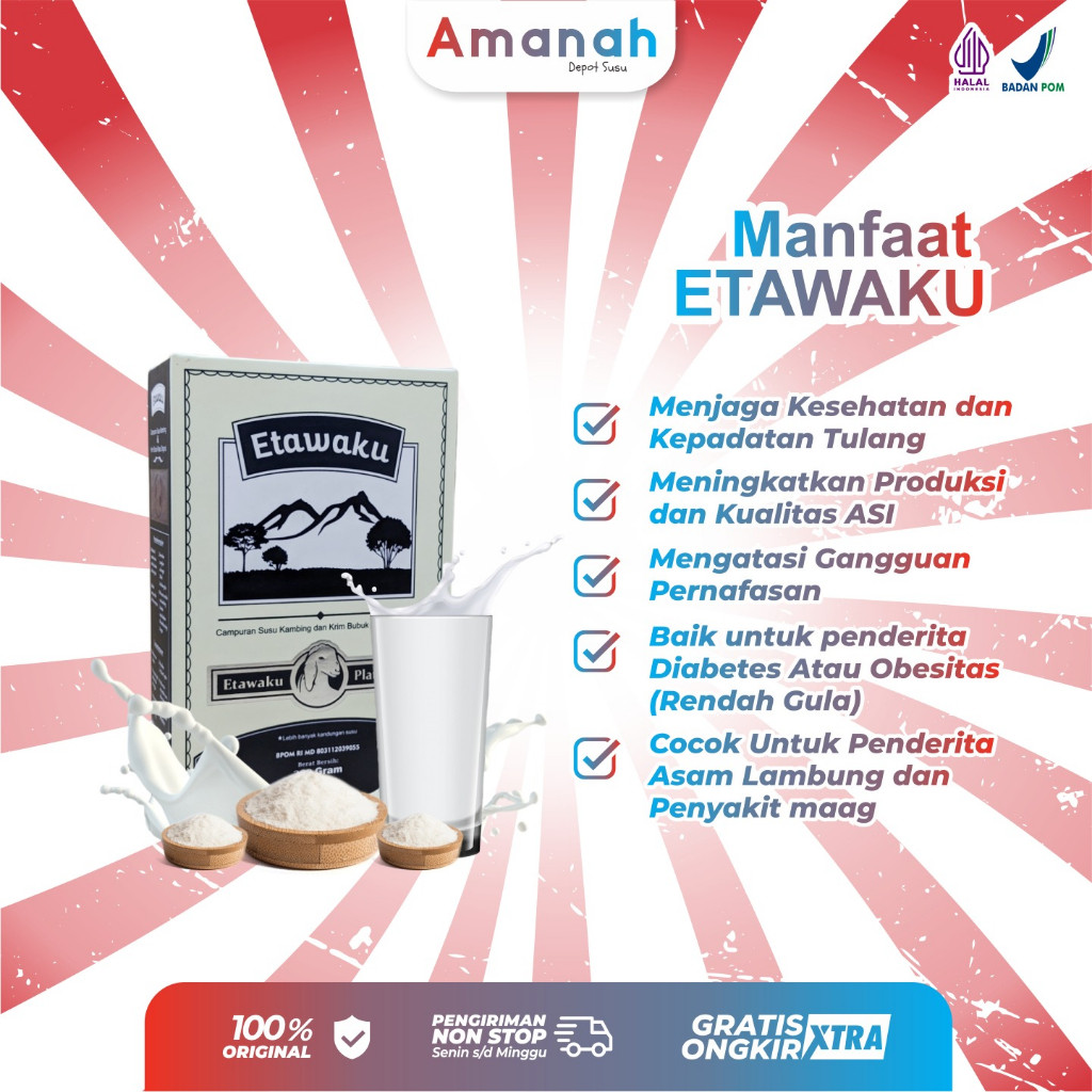 

Etawaku Platinum Susu Kambing Solusi Untuk Paru Paru Original
