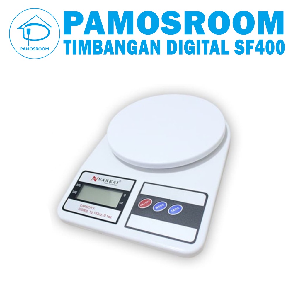 Pamosroom Timbangan Digital SF400 10kg Timbangan Dapur Kue Tepung Cosmetic