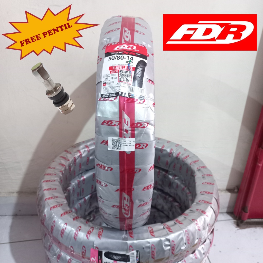 FDR 80/80-14 Sport XR EVO Ban Tubeless Motor Mio Matic