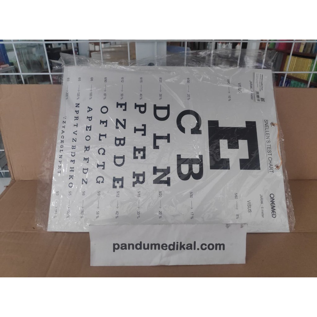 Snellen chart / Alat tes mata / kertas tes mata