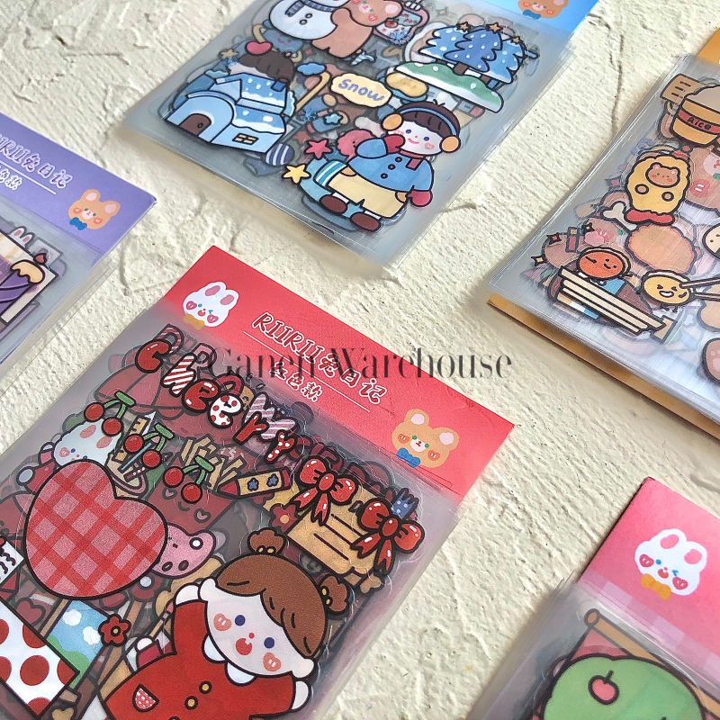 

[GW] Stiker Deco Girl 20 Lembar DIY Planner Sticker Lucu Perempuan Cute