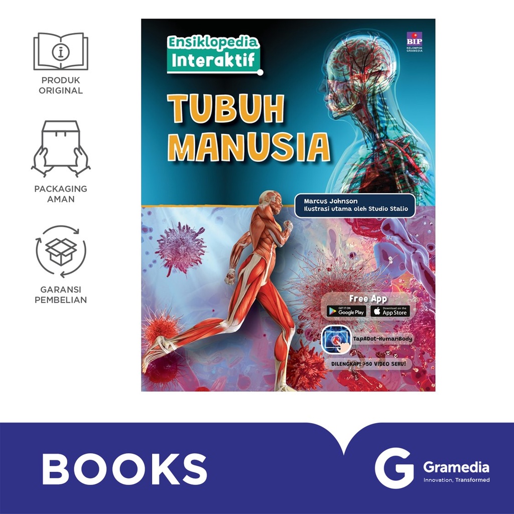 Buku Ensiklopedia Interaktif: Tubuh Manusia (Marcus Johnson)