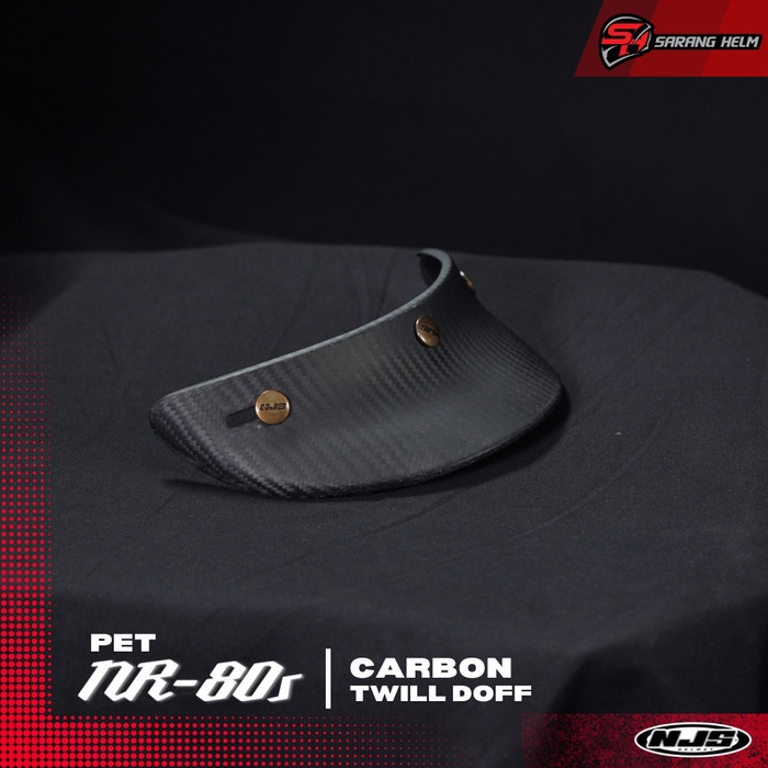 NJS Pet NR80s Carbon - Pet Retro | Aksesoris Helm | Retro | Pet Helm | Carbon | NJS ORI