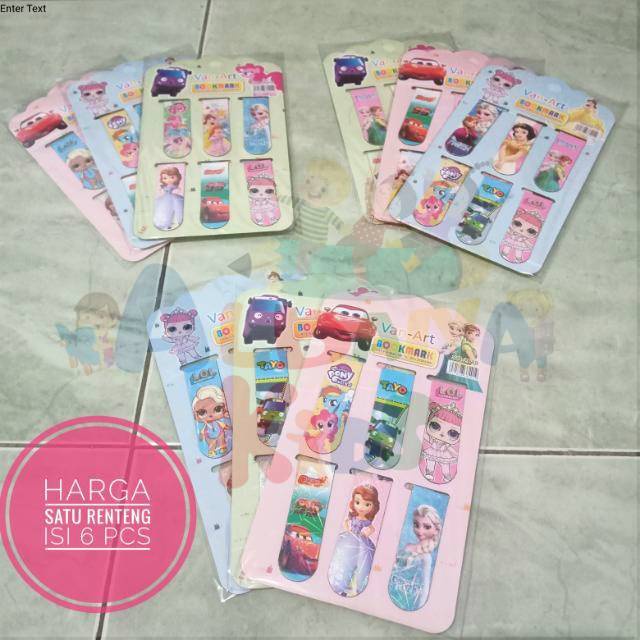

ALBANA Sticky Note Magnet isi 6pc/ Pembatas Buku Karakter
