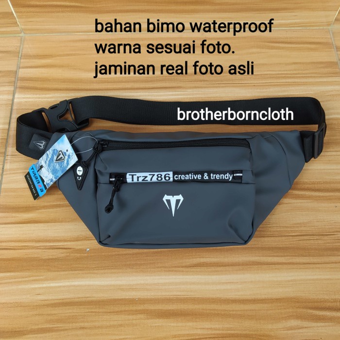 waistbag Eiger - tas selempang eiger Pria murah anti air - navy