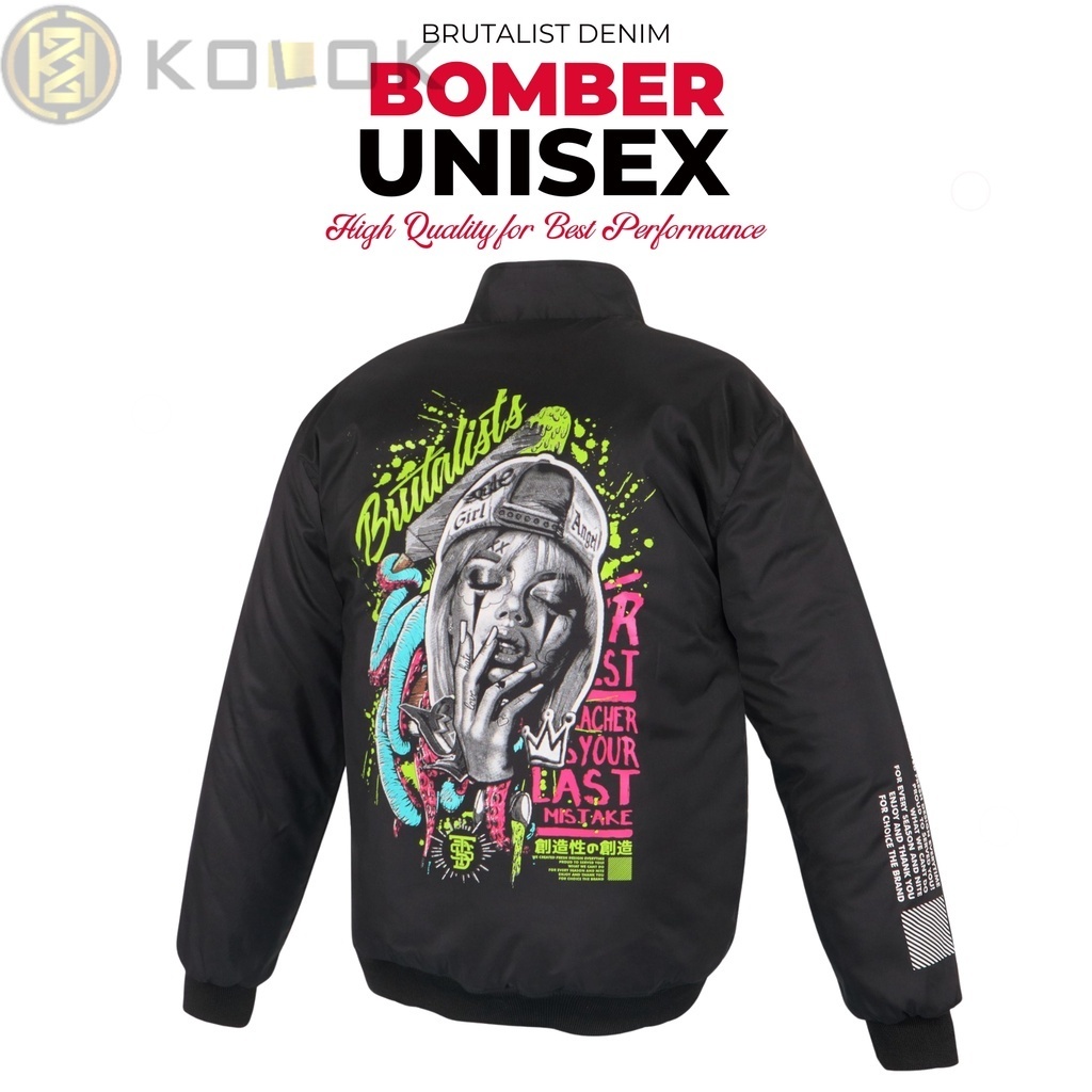 Jaket Pria Parasut Bomber Jacket Motif BOMBER 05