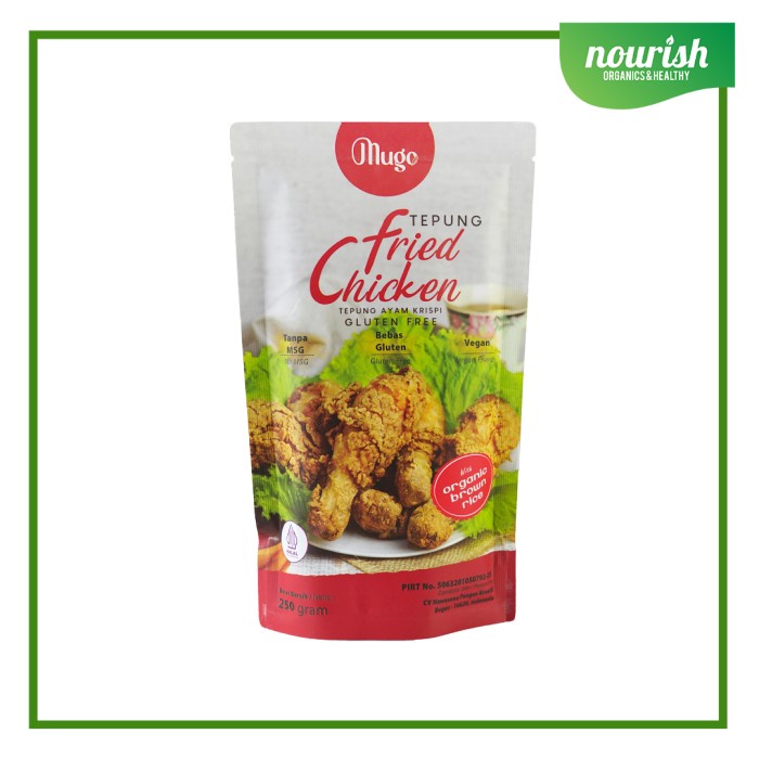 

Bisa COD Murmer Mugo Tepung Bumbu Ayam Goreng Fried Chicken Gluten Free NON MSG 250 gr