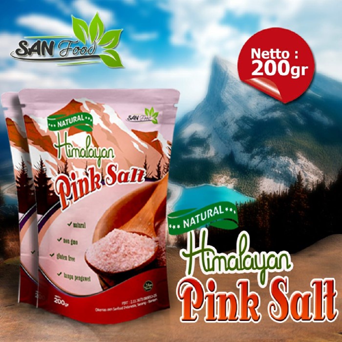 

NEW Promo Best Seller Sanfood Himalaya Pink Salt 200gr
