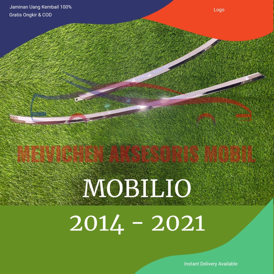 LIST KACA BELAKANG MOBIL HONDA MOBILIO 2014 - 2021 CHROME Aksesoris mobil