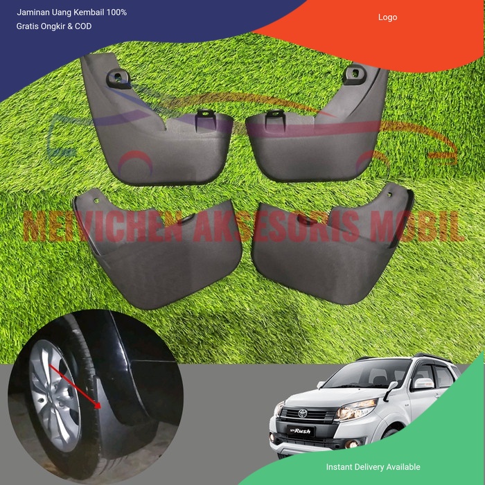 MUD GUARD KARPET LUMPUR MOBIL RUSH TERIOS LAMA OLD 2006 - 2014 Aksesoris mobil