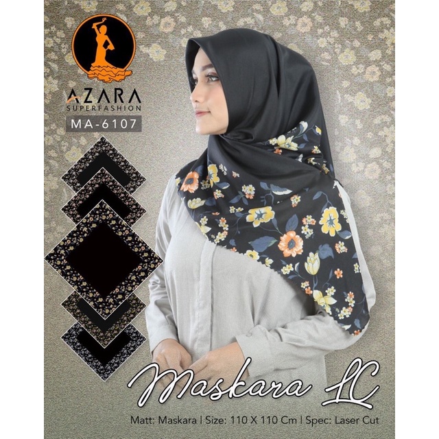 [FaFi] HIJAB MOTIF VOAL PREMIUM KHUSUS WARNA HITAM SEGIEMPAT TERBARU/JILBAB MOTIF SEGIEMPAT WARNA HI