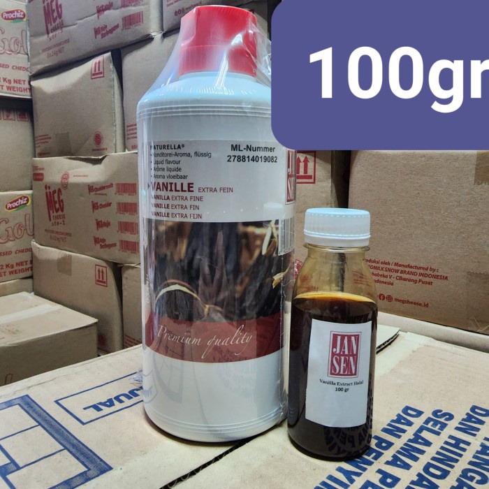 

JKL0182 JANSEN Vanilla Extract Fine Perisa Vanila pasta cair Premium - REPACK 100gram