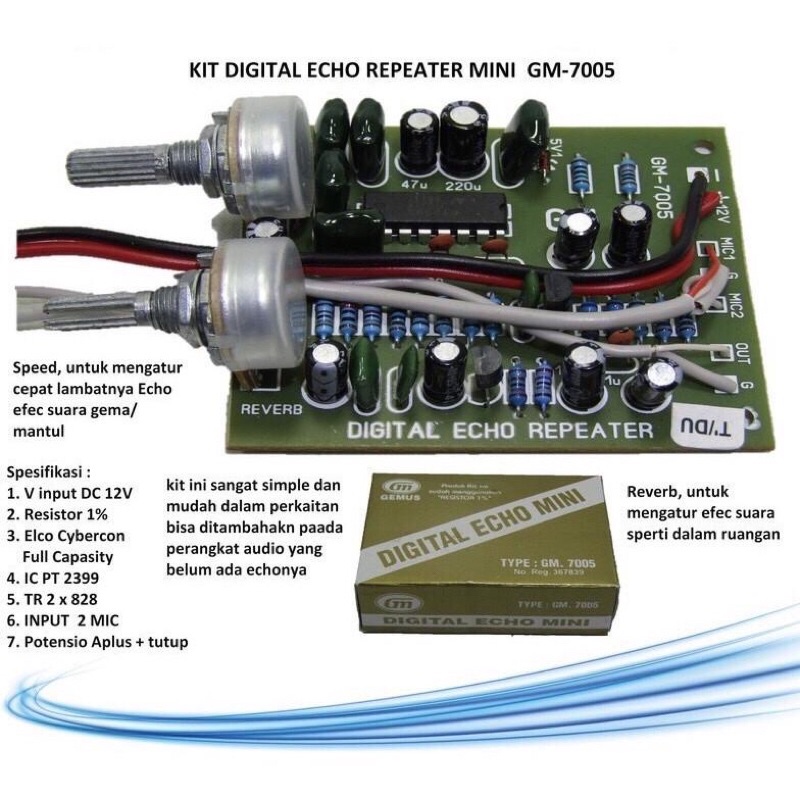 Kit Digital Echo Repeater Mini GMLITE 7005