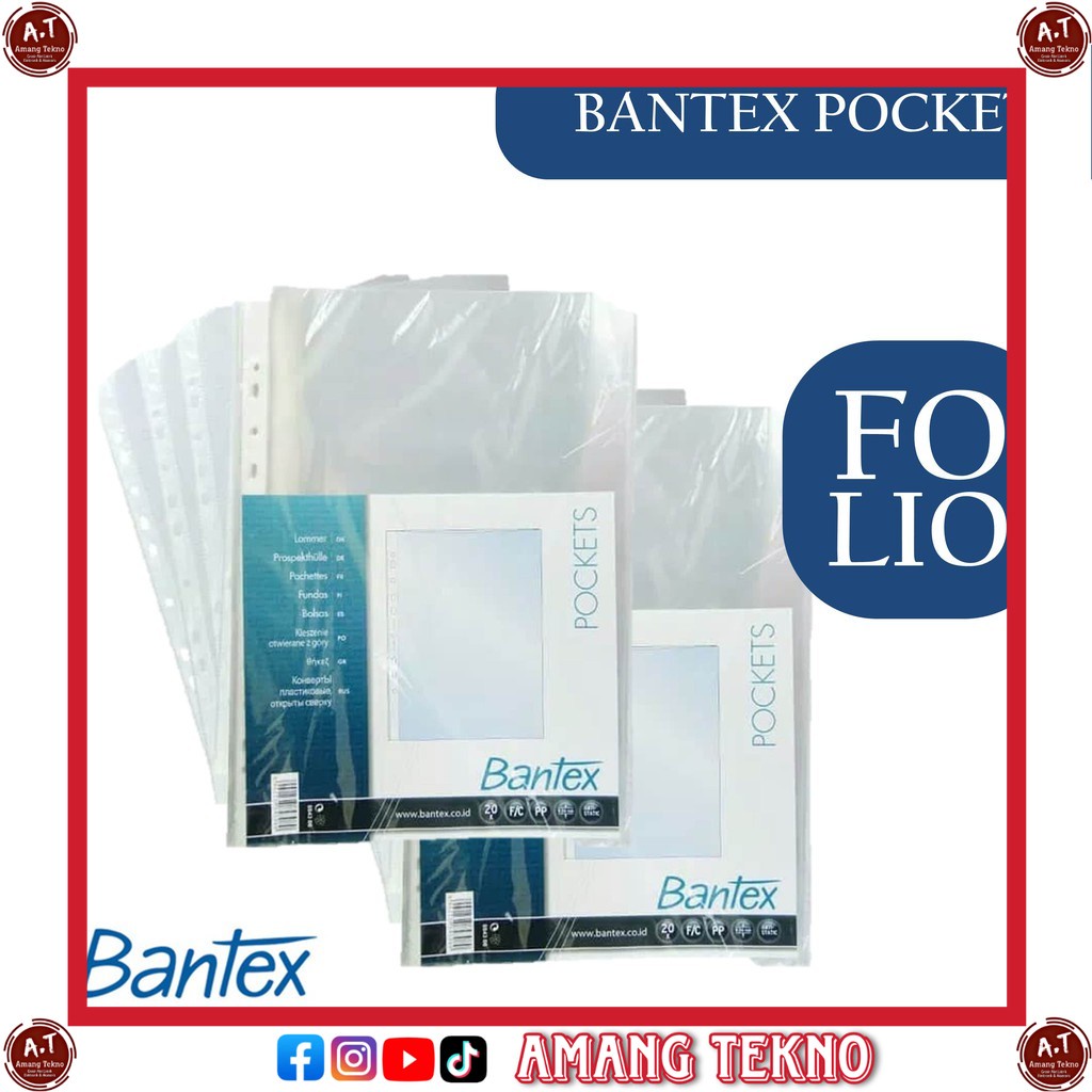 

POCKET REFILL A4/FOLIO UNTUK DISPLAY BOOK/PLASTIK POCKET BANTEX A4/FOLIO/REFILL DISPLAY BOOK BANTEX TERMURAH