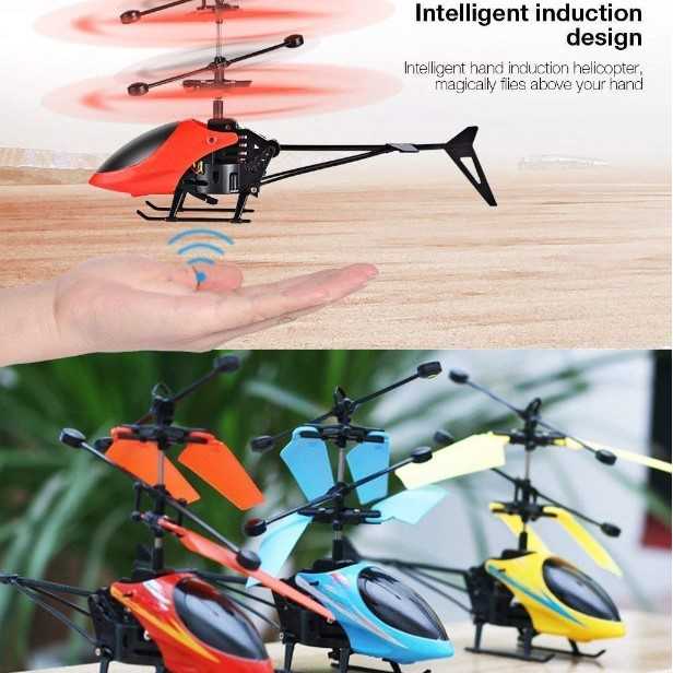 ICN - EXCEED Mainan Helikopter Sensor Tangan Lampu LED Double Paddle USB - CY387