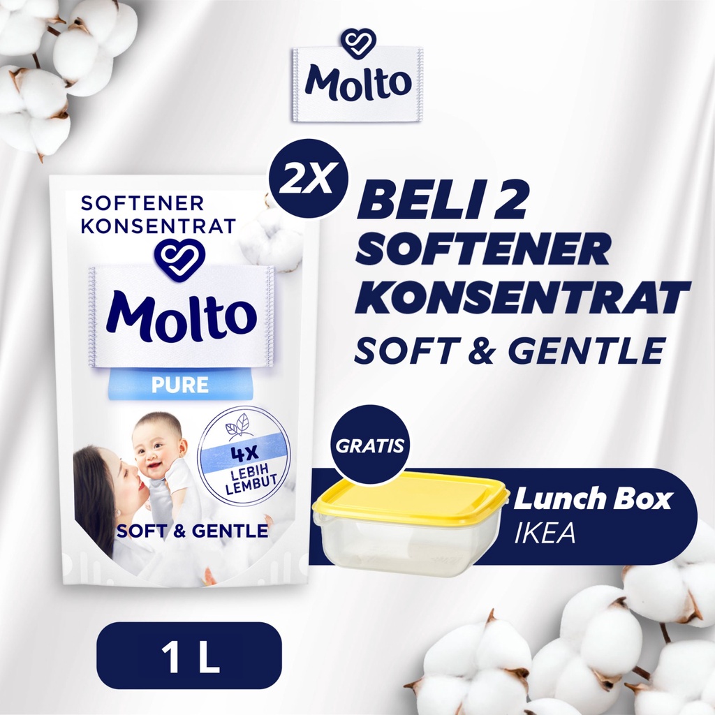 Beli 2 Molto Pure 1L Gratis IKEA lunch Box