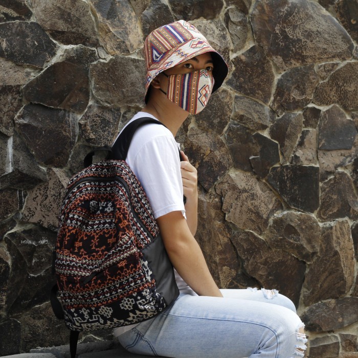 tas backpack tenun ikat ntt