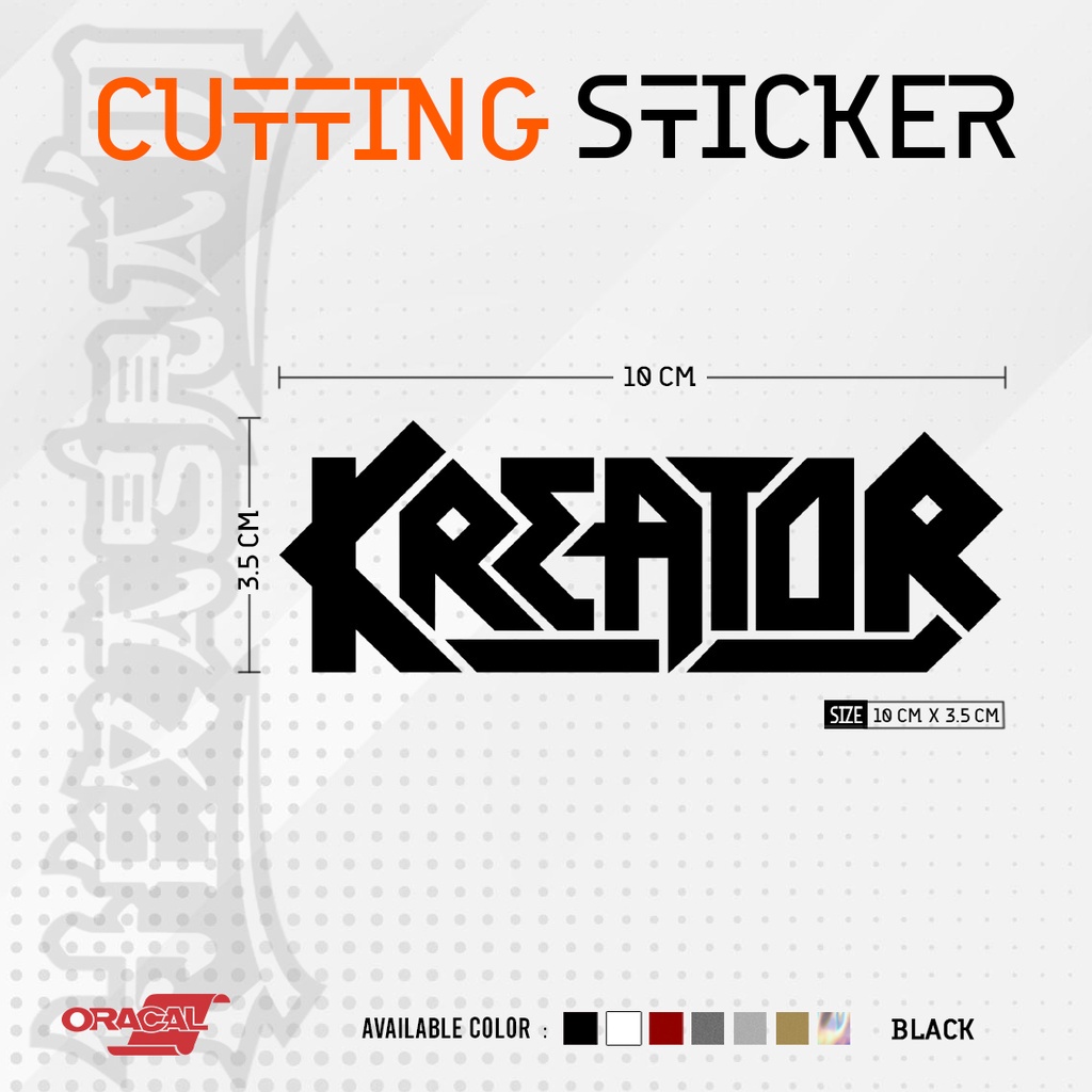 Cutting Sticker Band KREATOR | Stiker Cutting Band KREATOR