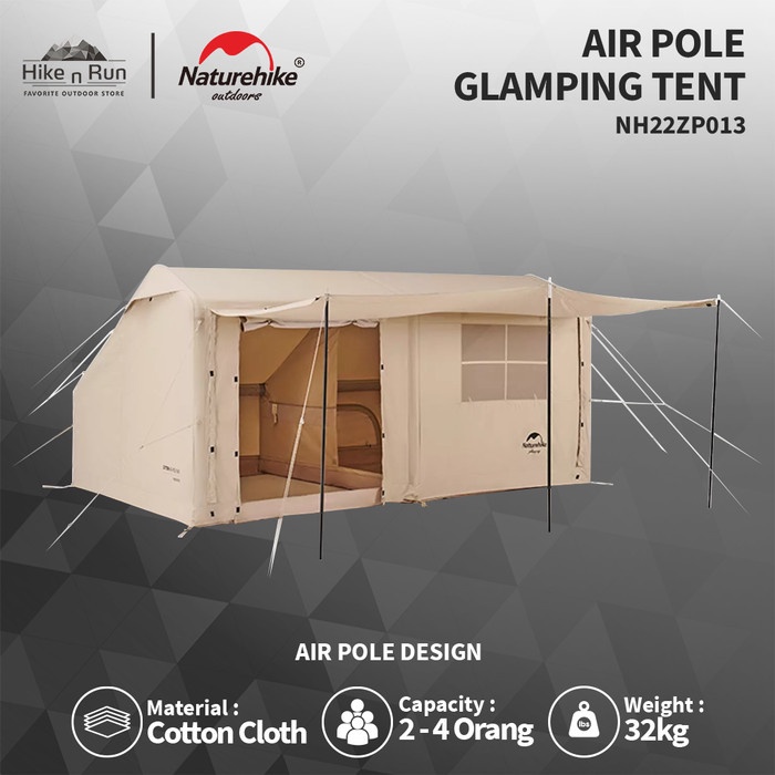 promo Tenda Camping Naturehike NH22ZP013 Extend Air Pole Glamping Tent