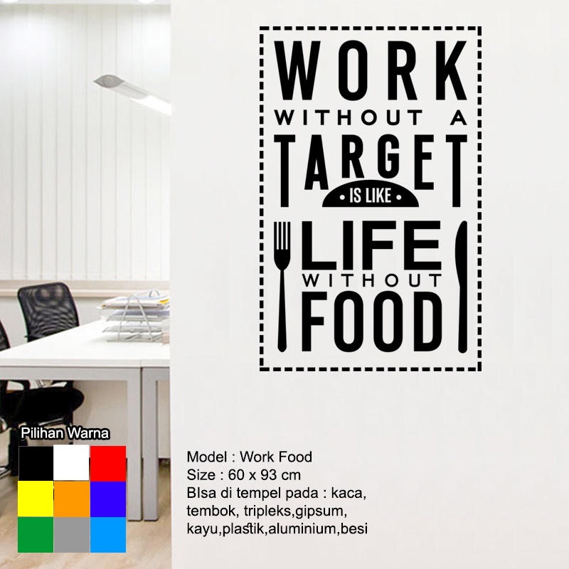 Stiker Dinding Katakata Motivasi Kerja Kantor Quotes Cutting Sticker Kaca Think
