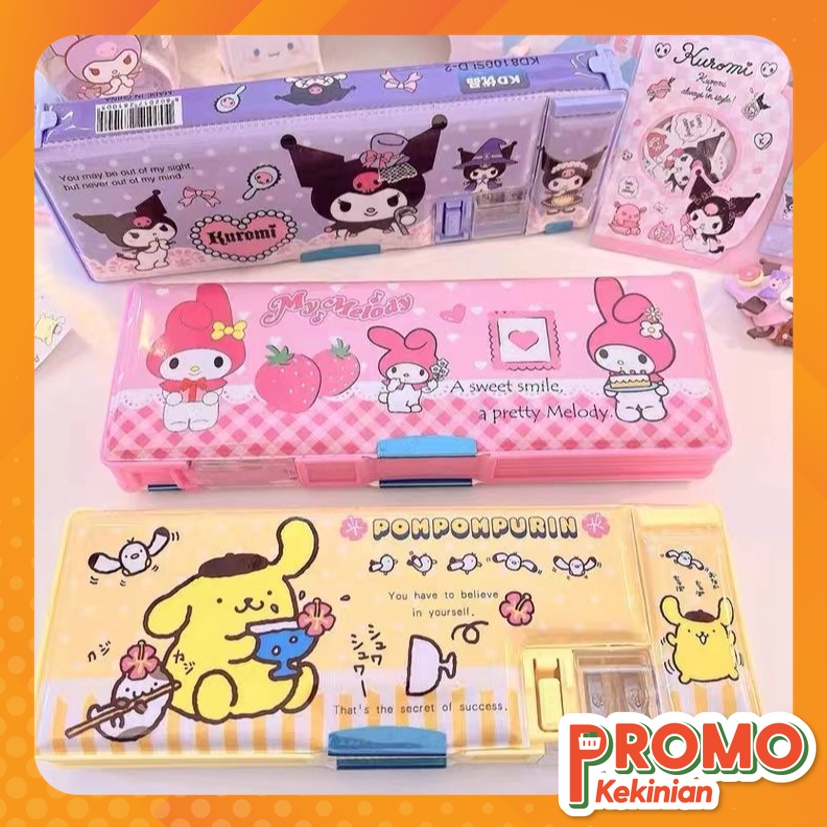 

Promo Kekinian - S5984 Kotak Pensil Sanrio / Kotak Pensil Magnet 2 Sekat / Kotak Pensil Anak Dilengkapi Rautan / Kotak Pensil Karakter Lucu