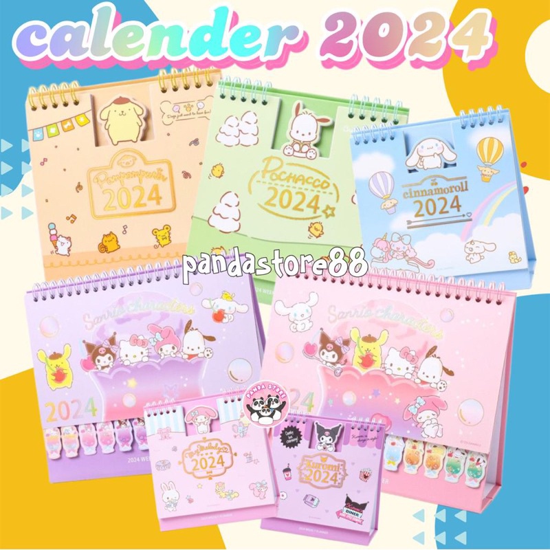 

Calender kalender 2024 License Sanrio Kalender meja