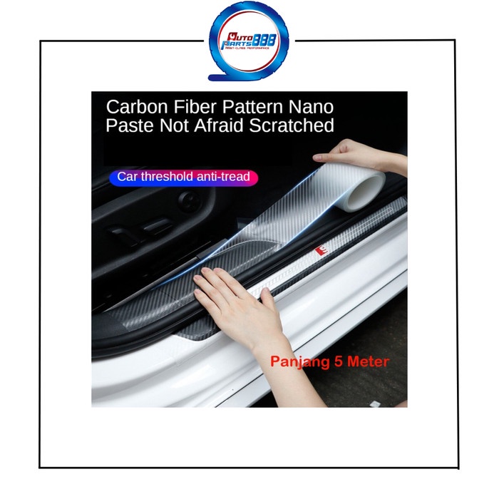 Carbon Stiker 5D Anti Gores Proteksi Mobil Nano Stiker Carbon 5D 5CM