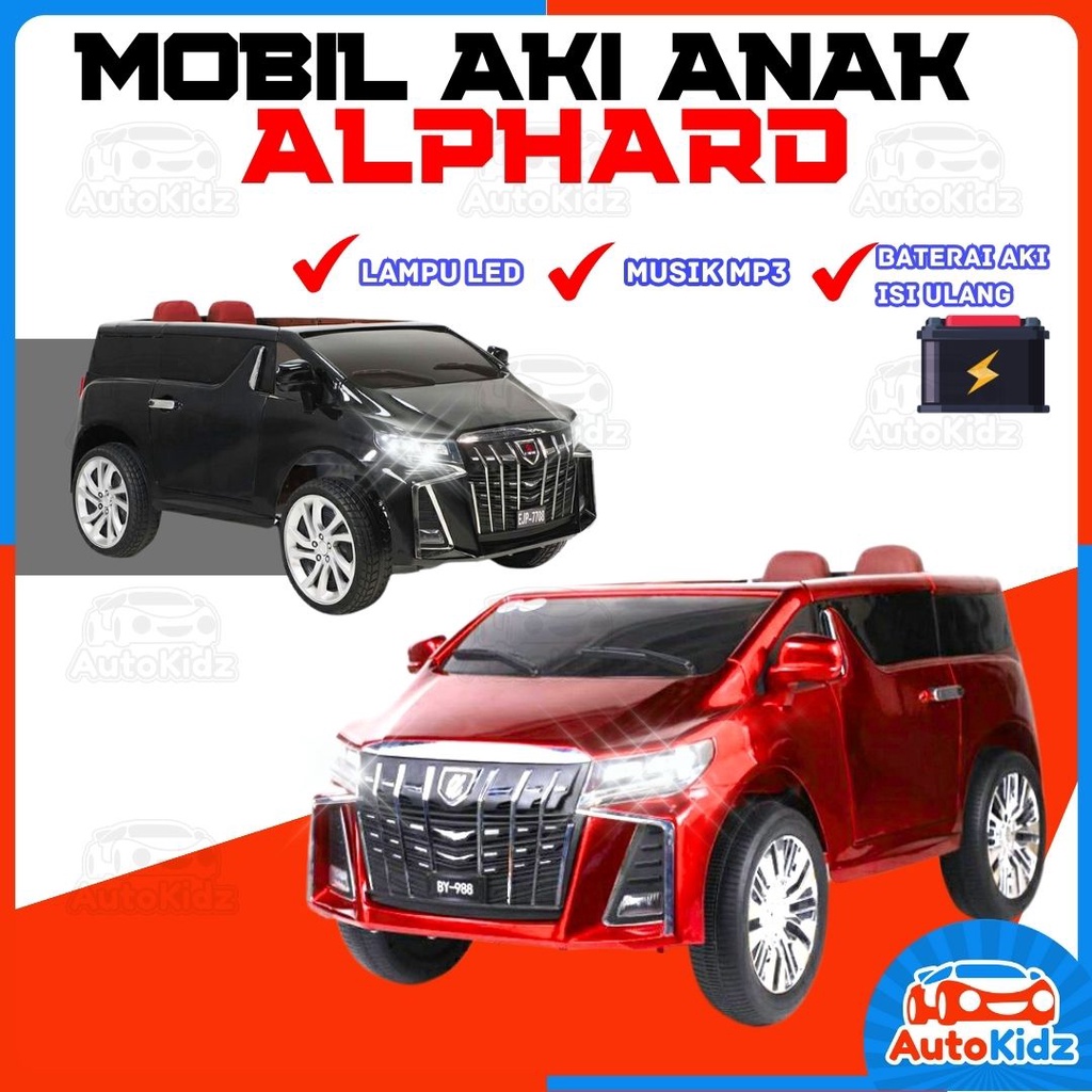 Mobil Aki Anak Besar Toyota Alphard Mobilan Listrik Bisa Dinaiki Remote Control Ride On Toys