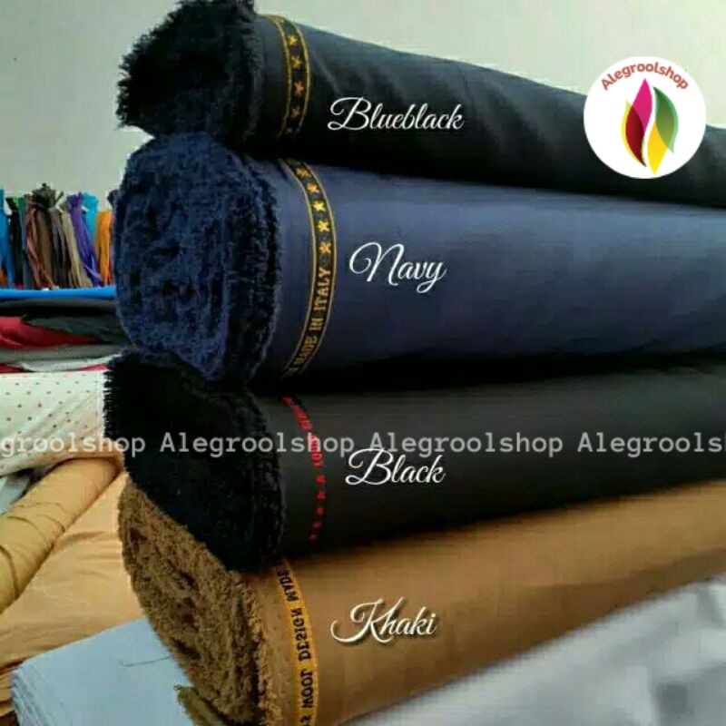 kain hitam pns/asn/pdh murah semi wool kain meteran woltex