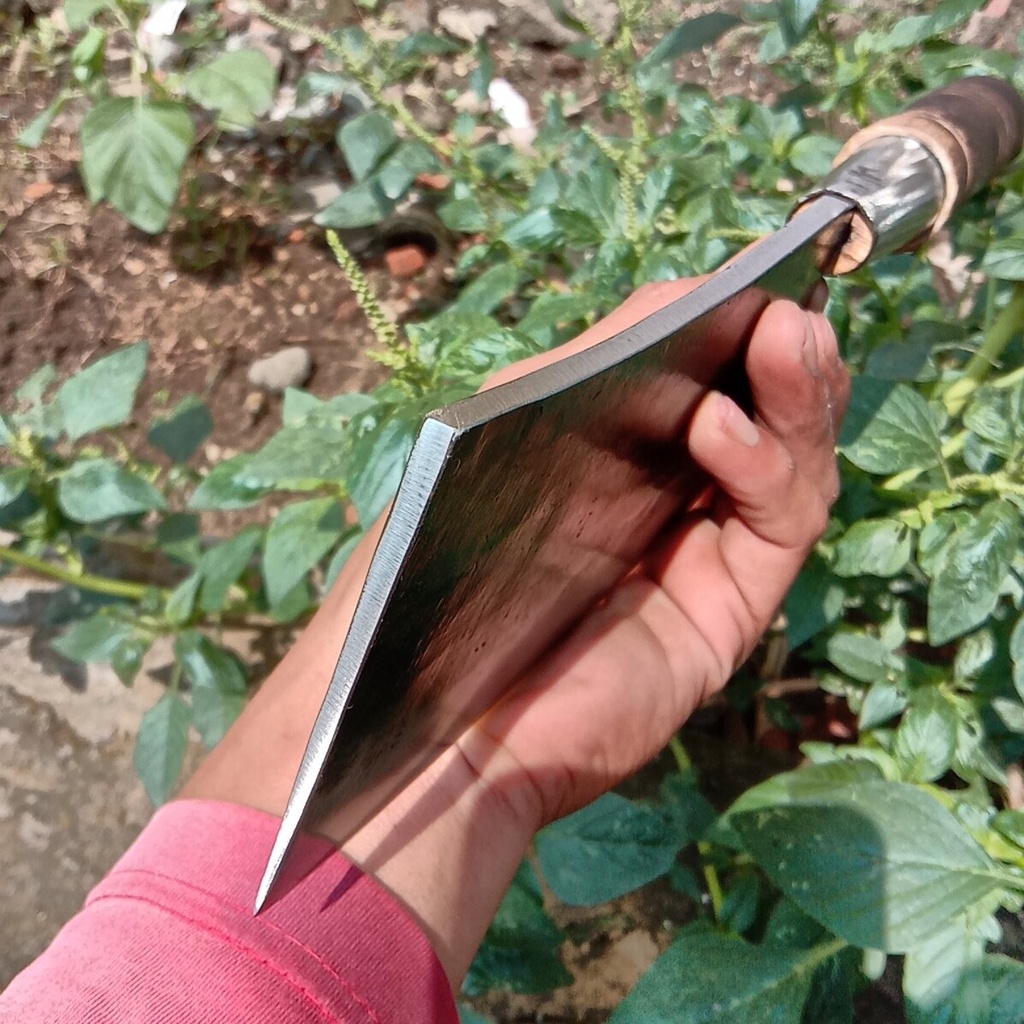 Pisau Daging gagang kayu- Pisau cacah tulang daging,pisau baja-pisau tebal per baja- pisau daging ba