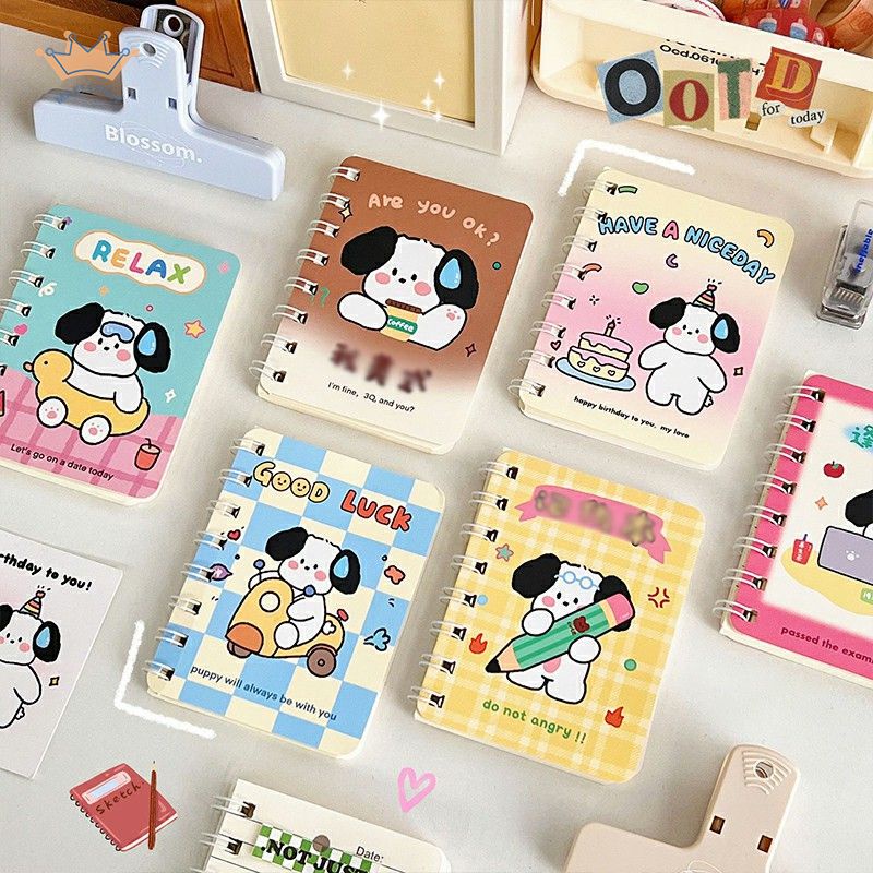 

Buku catatan mini siswa kantor notebook koil kartun lucu notebook saku portabel catatan mini siswa kantor MK
