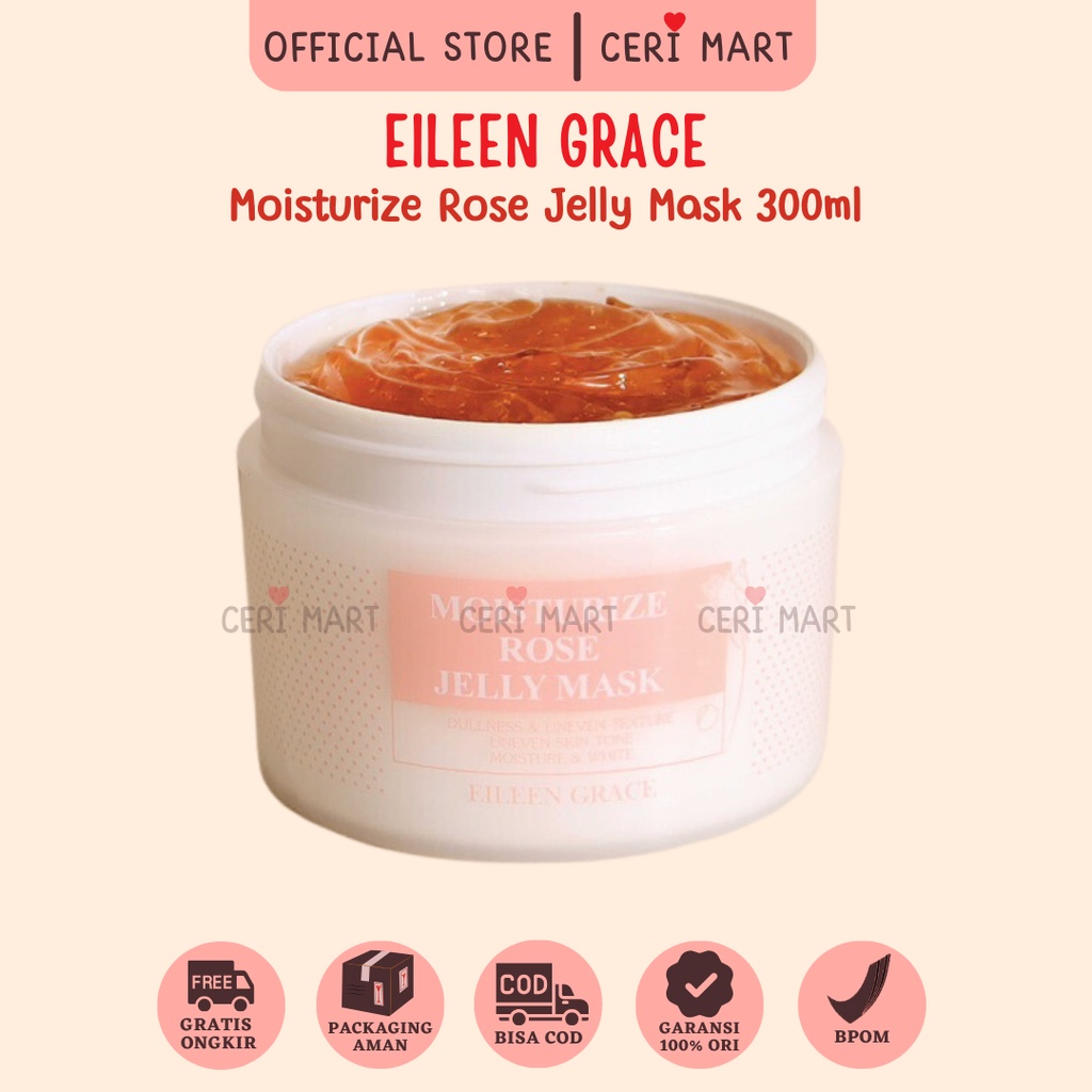 EILEEN GRACE - Moisturize Rose Jelly Mask 300ml bpom