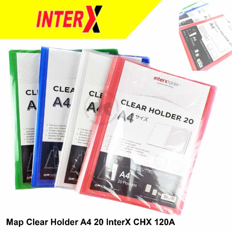 

InterX Clear Holder A4 20 Pocket CHX-120A