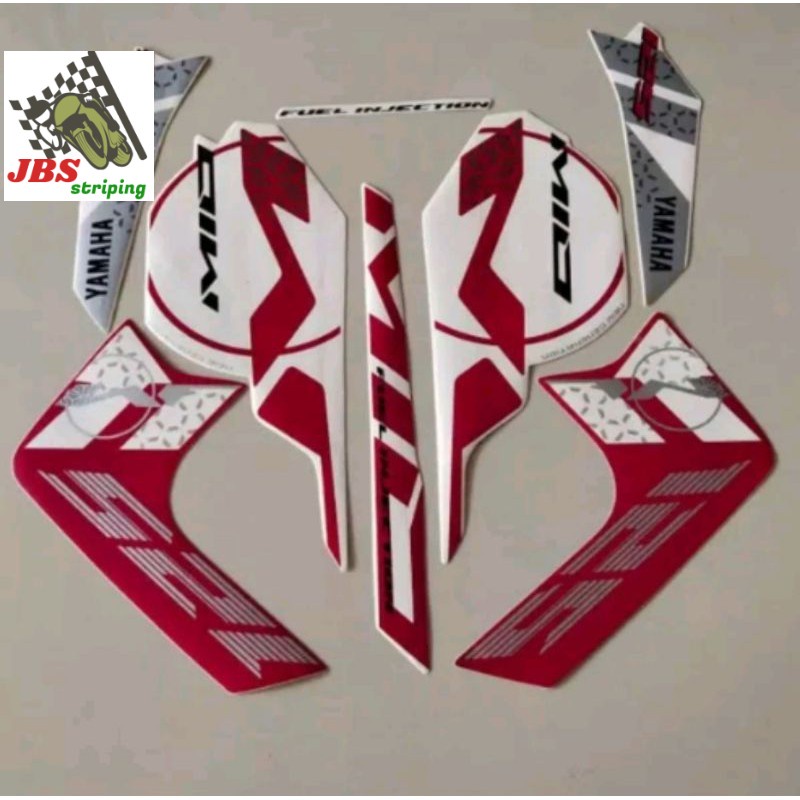 striping mio m3 stiker yamaha mio m3 125 2015 putih pink