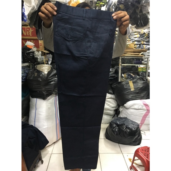 Mark Celana PDH Satpam - Celana PDH Hitam - Celana PDH Drill - Hitam, M