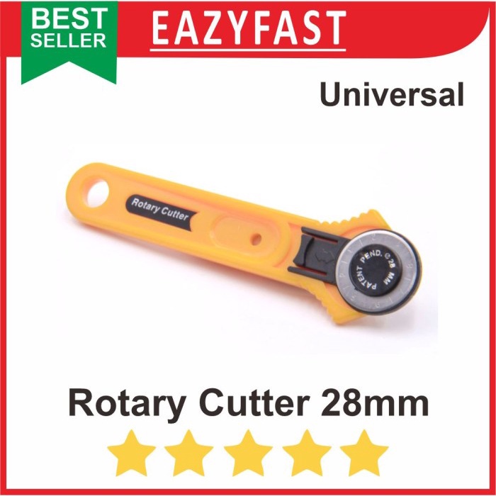 

Rotary Cutter 28mm Kecil Kain Kulit Kertas Vinyl Film Roda Putar
