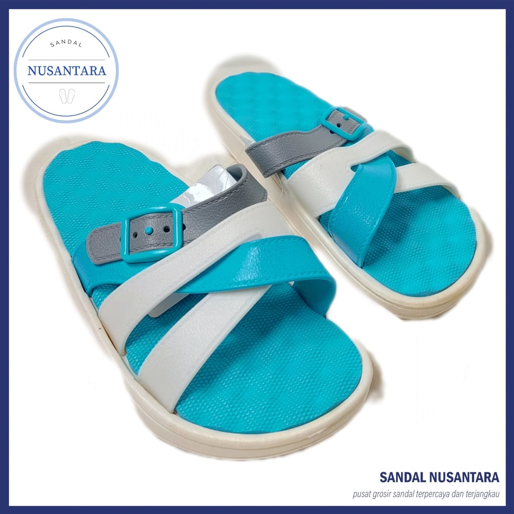 Sandal Selop Karet Yumeida Anak Laki-Laki Perempuan Putih Kuning Orange biru Hijau Merah