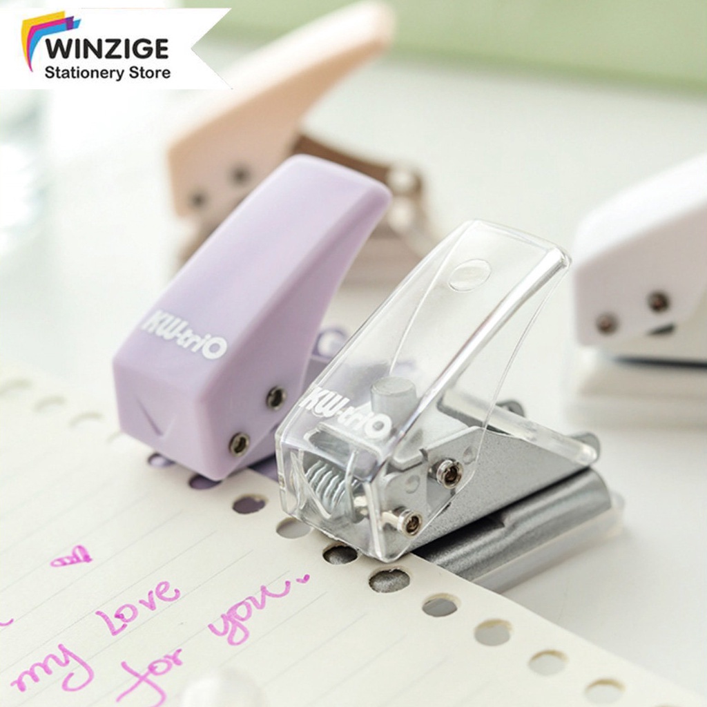 

Winzige Mini Punch Pembolong Kertas Satu Lubang One Hole Punch Lucu Unik Mini Cute Stapler Kertas Planner DIY Scrapbook