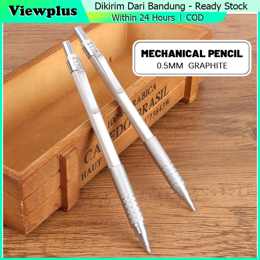 

mdn 0.5 mm Pensil Mekanik Metal Mechanical Drafting Pencil dengan Pusat Gravitasi Rendah Untuk