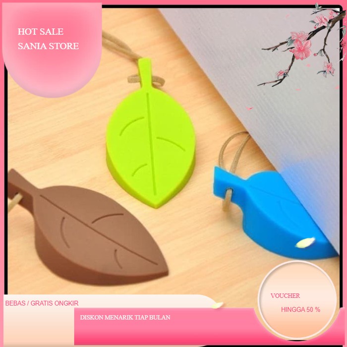 Penahan Pintu model Daun Lucu/ Door stopper / ganjalan pintu