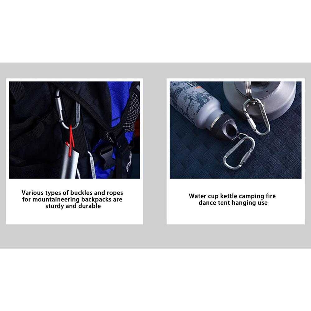 Bisa COD Quickdraw Carabiner Gantungan Tas Aluminium Alloy - AT7600