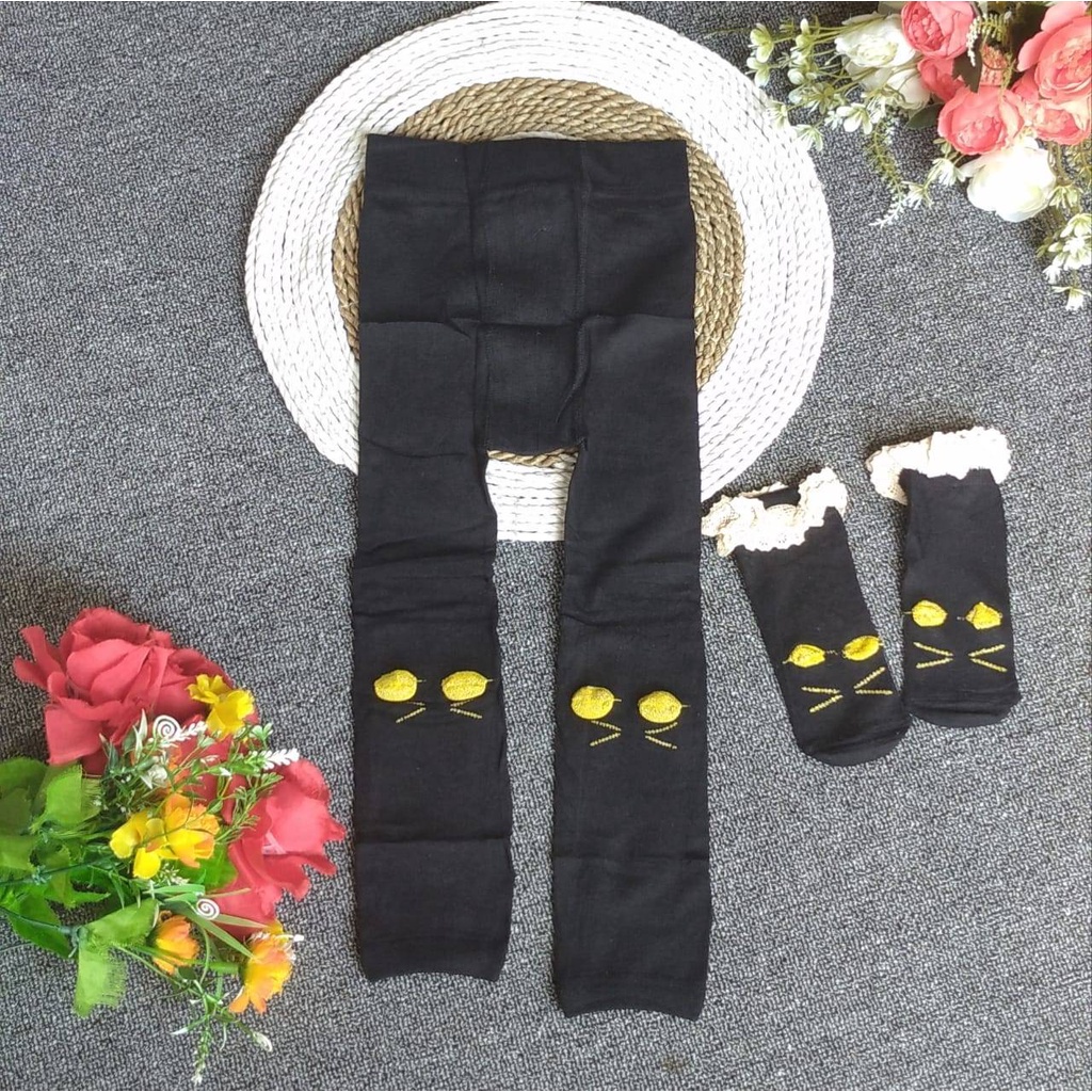 Legging + Kaos Kaki / Legging Kaos Kaki Bayi / Legging Import Bayi / Setelan Legging Bayi