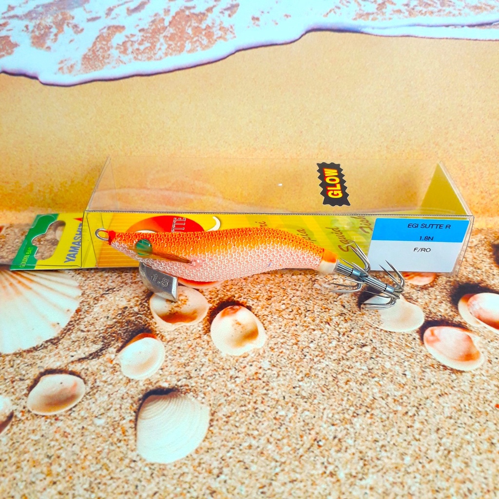 R 1.8 ORANGE POLOS GLOW Yamashita EGI Sutte 54mm 5gr umpan cumi lure ORIGINAL