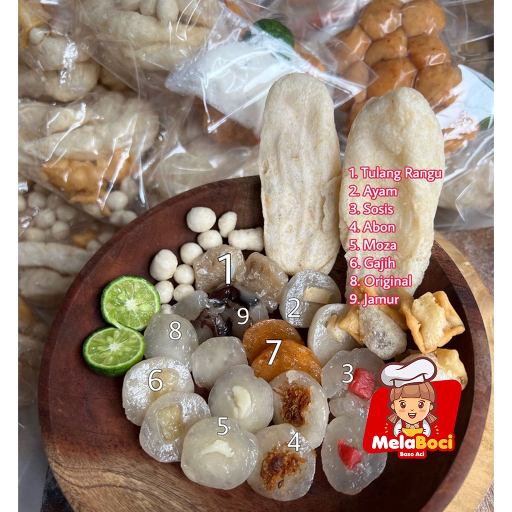 

BASO ACI HOMEMADE boci isi 12 baso aci tulang rangu seblak Boci sehot Baso Aci Ayam Suir sajodo basreng shanty bakso aci Meilany