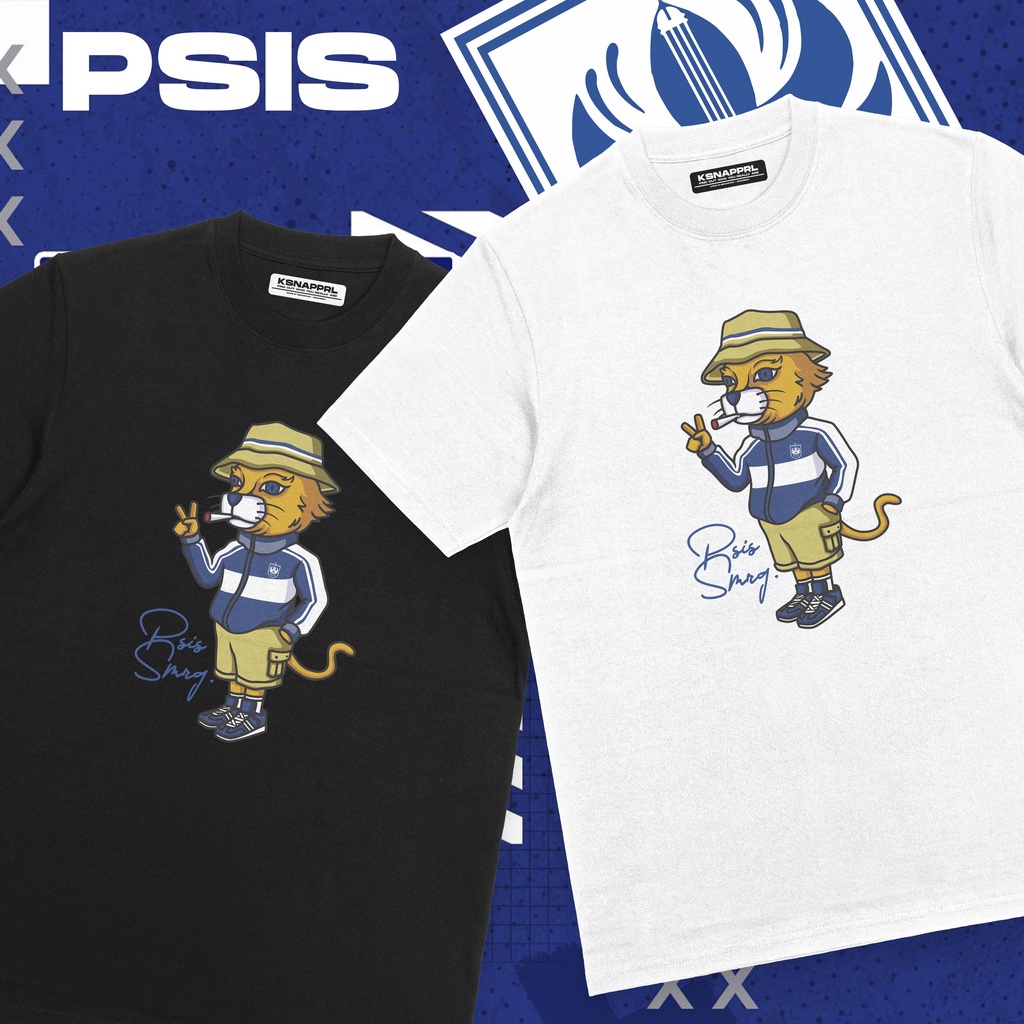 Kaos PSIS Semarang "Cat PSIS" - Kaos PSIS Liga 1/Mahesa Jenar/Panser Biru Snex